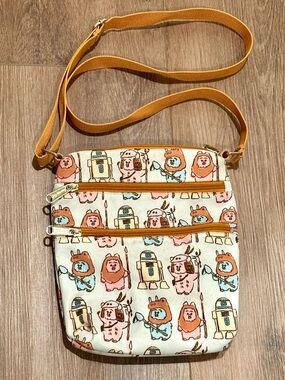 Loungefly Star Wars Ewok Crossbody Bag Pastel Print Disney